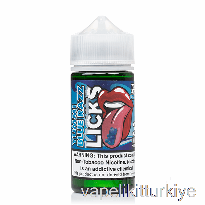 Vape Likit Donmuş Yummi Mavi Ahududu - Roll Upz Yalıyor - 100ml 0mg